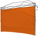 NINAT Seite Seitenmarkise Sonnenschirm Privatsphäre Panel Wand für 3 M Gartenlauben/Canopy Zelt Wasserdicht (Pavillon Rahmen Nicht inbegriffen) (Orange Panel Wall)