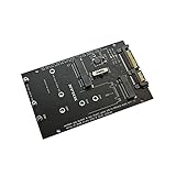 TISHITA 2 in 1 M.2 NGFF/Msata SSD zu SATA III 3,0 Adapter Konverter Karte Gehäuse Bord für PC Laptop