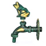 XDYNJYNL Kitchen Tap Creative-Frosch Rostschutz Leakproof Messinghahn Mischventil Außen Mop Pool Waschmaschine Wasser-Hahn Außen Garten Balkon Terrasse Dekorative Wasser-Mischer-Hahn Gefäß