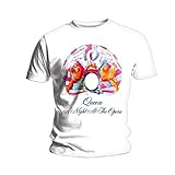 Rockoff Trade Herren Queen A Night at The Opera T-Shirt, Weiß (White White), XX-Larg