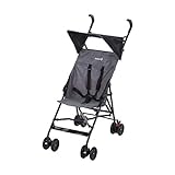 Safety 1st Peps Buggy mit Sonnenverdeck, Wendiger Kinderwagen Nutzbar ab 6 Monate Bis max. 15 kg, Kompakt Zusammenfaltbar, Wiegt nur 4, 5 kg, Black Chic (schwarz)