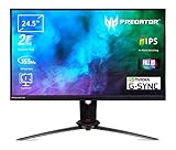 Acer Predator XB253QGP Gaming Monitor 24,5 Zoll (62 cm Bildschirm) Full HD, 144Hz, Fast LC 2ms (G2G), 2xHDMI 2.0, DP 1.2a, höhenverstellbar, drehbar, GSync Compatible, HDMI VRR