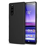 X-level Sony Xperia 5 II Hülle, [Guardian Serie] Soft Flex TPU Case Ultradünn Handyhülle Silikon Bumper Cover Schutz Tasche Schale Schutzhülle für Sony Xperia 5 II 5G - Schw