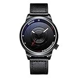 Uhr Optical Phantom Watch Herrenmode Persönlichkeitstrend Uhr Black Shell Black B