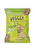 POPCROP Pyramiden VEGGIE | gebackene Chips aus Hülsenfrüchten und Vollkorn | Glutenfrei, Vegan, Rein | NICHT FRITTIERT | ohne Zugabe von Zucker| Reich an Mineralien und B