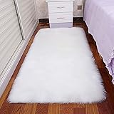 DCYGFS Weiche Faux Schaffell Pelzbereich Teppiche,Kleiner Faux Pelzteppich for Schlafzimmer Wohnzimmer Dekoration Bodenteppiche (Color : 1, Größe : 80 * 120 cm)