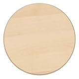 Bütic Buchen Schinkenteller - rund - Holzteller Schneidebrett, Brettgröße:50 cm D