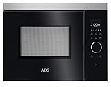 AEG MBB1755DEM 50cm Einbau-Mikrowelle / Touch-Bedienung / Grillfunktion / Display mit U