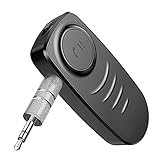 Aux Bluetooth 5.0 Empfänger Adapter Audio Drahtlos Receiver Tragbare Audiogeräte für Auto HiFi Lautsprechersystem Heim Stereoanlage mit 3.5 mm Aux Inp