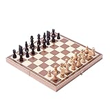 GOUJI Liupin Store Hochwertiges Schachspiel Medieval Chess Set mit Schachbrett 32 Schachfiguren mit Schachbrett Gold Silber Magnetische Schach-Set WPC (Color : Plastic Chessboard 1)