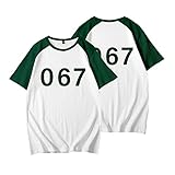 sujinxiu Squid Game Hoodie 067 240 Squid Game Kostüm Südkoreanischer Film Cosplay Squid Game Merch Shirt Zipper Sweatshirt für Uniex