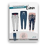 JULENDO Schnittmuster Sweatpants Linn Gr. 34-44 | Papierschnittmuster für Damen mit Nähanleitung