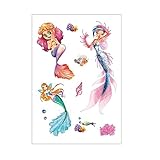 3 Kinder Tattoo Aufkleber Flash Pulver Gold Powder Cartoon Schmetterling Regenbogen Insekt Sonnenblume Farbe Set Nette M