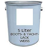 5 Liter Premium Bootslack | Yachtlack | Schiffslack | Bootsweiß Weiß | made by Wilck