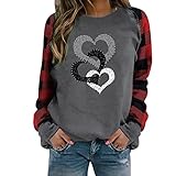 T Short Damen Top Weit Geschnitten Langarmshirt Damen T Shirt Sexy Tshirt Damen Durchsichtiges Oberteil Damen Pullover Shirt Bedrucken Blusen Leinen Tunika D