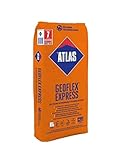 Super ®ATLAS Flex Fliesenkleber schnellbindend verformbar C2FTE S1- ATLAS EXPRESS 25 Kg