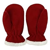 Kinder Kaschmir Handschuhe Herbst Und Winter Thermohandschuhe Polarfleece Plus Samtverdickte Samthandschuhe Warm Jungen- Und MäDchenhandschuhe Reine Farbe Vollfinger Handschuhe für 0-14 J