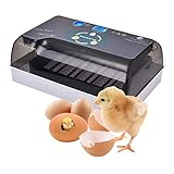 weemoment Professionelle LED Eier Inkubator Vollautomatisch Brutmaschine,mit Effizienter LED Beleuchtung Feuchtigkeitsfest Energiesparend Kühltechnologie 4-35 E