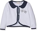 Chicco Baby-Mädchen Cardigan Strickjacke, Blau (Bianco E Blu 038), 80 (Herstellergröße: 080)