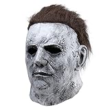 Gruselige Halloween Maske Michael Myers Maske 1978, Latex Vollgesichtsmaske für Erwachsene Kinder Cosplay Kostüm Halloween Maske (4)