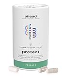 ahead PROTECT I Kulturen-Komplex mit 18 Darmbakterien + Inulin - 90 vegane & magensaftresistente Kapseln für die Darmflora - Milchsäurebakterien-Stämme mit Zink fürs Immunsystem*