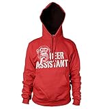 Gas Monkey Garage Offizielles Lizenzprodukt Beer Assistant Kapuzenpullover (Rot), XX-Larg