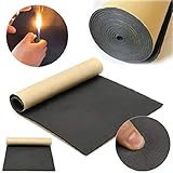 50 * 200CM*10MM Liner Car Heat and Sound Insulation,Heat and Cool Liner, Self-Adhesive Closed Cell Deadening M