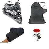 Kompatibel mit Motorrad Morini Lenker-Abdeckungen aus wasserdichtem Neopren Universal-Handschutz für Lenkergriffe Motorrad Roller einfache Montage + g