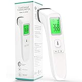 ZORNIK Fieberthermometer Kontaktlos Digitales Kinder Stirnthermometer Infrarot mit sofortige Messung Fieberalarm ideal für Babys Erw