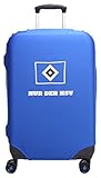 MarkenMerch Kofferhülle Hamburger SV Koffer, 77 cm, Blau Mit Log