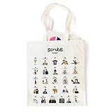 Funny Scrubs TV-Show Alphabet Thema Baumwolle Wiederverwendbare Tragetasche Cute Eco-Scrubs Baumwolle Tote Bag Schultertasche Geschenke Zach Braff Jd und Turk Donald F