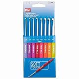 Prym 195970-1 Häkelnadeln für Wolle Set Softgriff, Mehrfarbig, Einheitsgröß