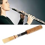 Oboen Reed, Bambus Rohre für Oboe Oboenrohre mit Transparenter Schlauchhülle für Instrumente Ersatz Zubehör(1pc)