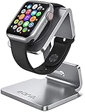 Amazon Brand – Eono Ladestation für Apple Watch, Charging Dock Station : Halterung Ständer kompatibel mit Apple Watch Series 7 6 5 4 3 2 1 SE (38mm/40mm/42mm/44mm) – Silb