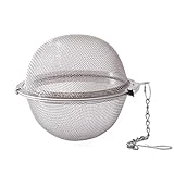 Oddity Tee-Infuser-Edelstahl-Mesh-Teekugel-Sieb, Premium-Teefilter-Teeintervall-Diffusor mit erweitertem Kettenhaken für lose Blatt-Tee und Gewürze und Gewürze, DREI Größen Delig