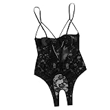 SumLeiter Azruma Frauen Bogen Spitze Hohl Open Crotch Teddy Body Backless Overall Dessous sexy unterwäsche sexy unterwäsche Set Damen unterw