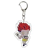 Elibeauty lunanana Japanischer Anime Hunter X Hunter Schlüsselanhänger, Metall-Schlüsselanhänger mit Acryl-Anhänger, Zubehör für Schlüssel, Taschen (Multi 12)