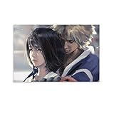 Final Fantasy X Tidus Yuna Leinwand-Kunst-Poster und Wandkunstdruck, modernes Familienschlafzimmerdekor, 30 x 45