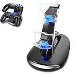 PS4 Controller Ladestation Charger, Likorlove Dualshock Docking Ladegerät Stand Mit USB Kabel und LED Für Sony Playstation 4 / PS4 Slim 4 Pro Game Console Dock S