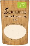 Bio Gerstenbackmalz 1kg - Back Malz (hell) - enzymaktiv und frei Zusätzen – erstklassiges Malzmehl für knusprige Brote und Brötchen Bio G