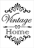 Viva Decor Vintage Home Schablone, A4, weiß