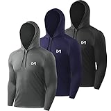 MEETYOO Sportshirt Herren, Funktionsshirt Langarm Laufshirt Männer Fitnessshirt Atmungsaktiv T Shirts für Running Gym Jogging