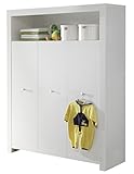 trendteam smart living Babyzimmer Kleiderschrank Schrank Olivia, 130 x 186 x 54 cm in Weiß mit viel S