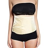 LONMEI Postpartum Bauchwickel - Bauchbinde Kaiserschnitt Gürtel Gürtel Bauchgurt Nach der Geburt Bauchband Shapewear für Damen Taille, Gelb, XL