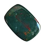 Natürlicher rot grüner Blutstein Cabochon, rechteckige Form, Größe 25 x 17 x 3 mm, Anhänger Stein, Schmuckherstellung, Blutstein Lieferanten, 24220