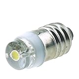 Do!LED 0,6 Watt E10 LED Cree Birne Schraubsockel, Wechselstrom- und Gleichstrombetrieb AC/DC