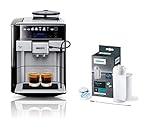 Siemens EQ.6 plus s700 Kaffeevollautomat TE657503DE, automatische Reinigung, Direktwahl + Pflegeset TZ80004A, optimale Reinigung, gründliche Entkalkung, für Kaffeevollautomaten der EQ.S