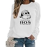 HCFKJ Damen Langarmshirt There's Some Houses In This House Drucken Rundhals Langarm Oberteil Winter Casual Sweatshirt Pullover Streetw