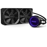 NZXT Kraken X53 240 mm - RL-KRX53-01 - AIO-RGB-CPU-Flüssigkeitskühler - Rotierender Infinity-Spiegeldesign - Stromversorgung über CAM V4 - Aer P 120 mm-Kühlerlüfter (2 im Lieferumfang enthalten)