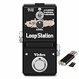 Vivlex LN-332AS Looper Loop Station Gitarre Pedal Mini Loop Recording für E-gitarre und Bass, 10-minuten-Looping Zeit, Unbegrenzte Overdubs, Echter Byp